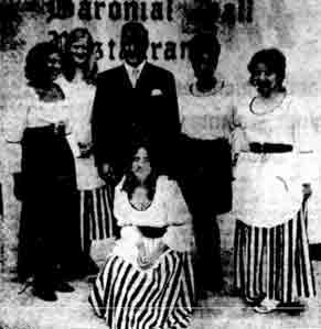 Staff at the Malletsheugh Inn 1971